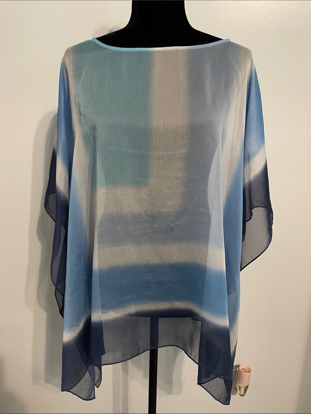 Coldwater Creek Lightweight Blue Ombre Sheer Women’s Top